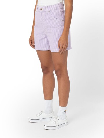 DICKIES Regular Pants 'Hickory' in Purple