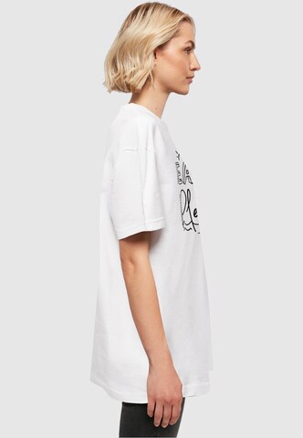 Merchcode T-Shirt 'Beach Please' in Weiß