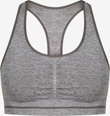 Smilodox Sports Bra 'Mila' in Grey: front