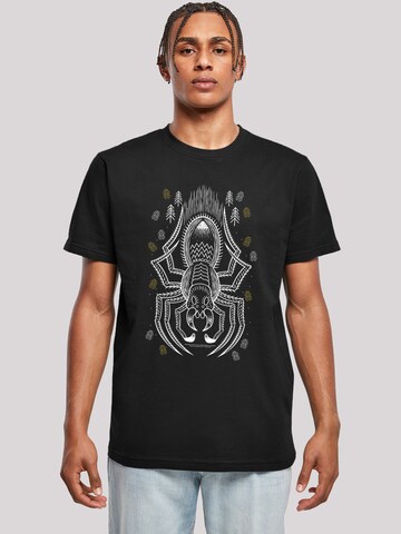 F4NT4STIC T-Shirt 'Harry Potter Aragog Line Art' in Schwarz: Vorderseite