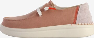 Chaussure basse HEY DUDE en rose : devant