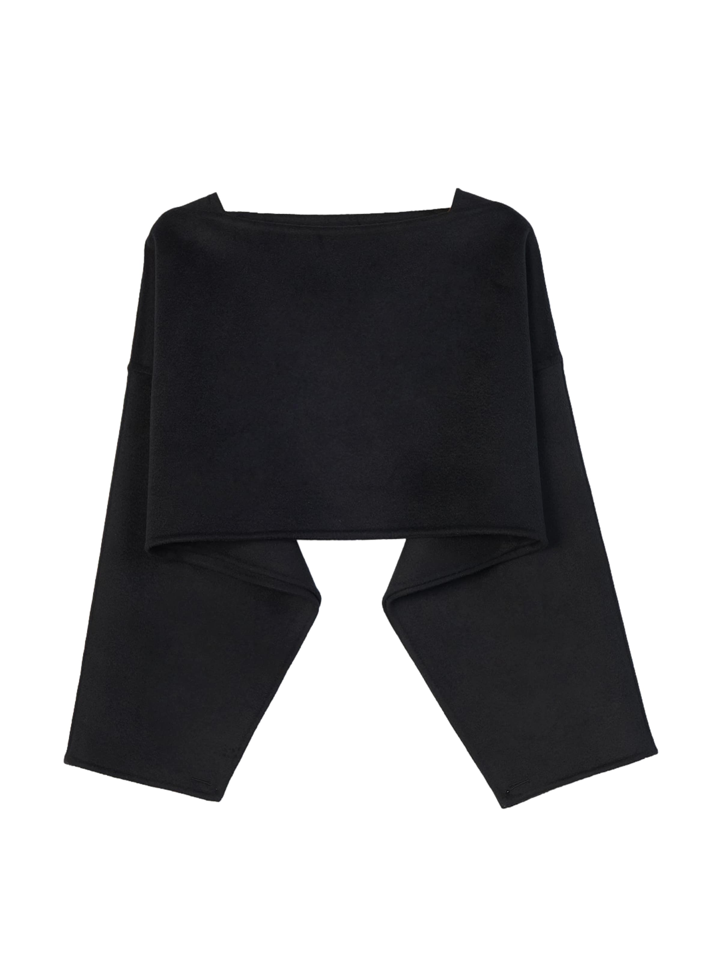 GOBI Cashmere Sweater 'Versatile Cashmere Poncho' in Black, Item view