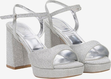 Desa Sandalen met riem 'Pumps' in Zilver: voorkant