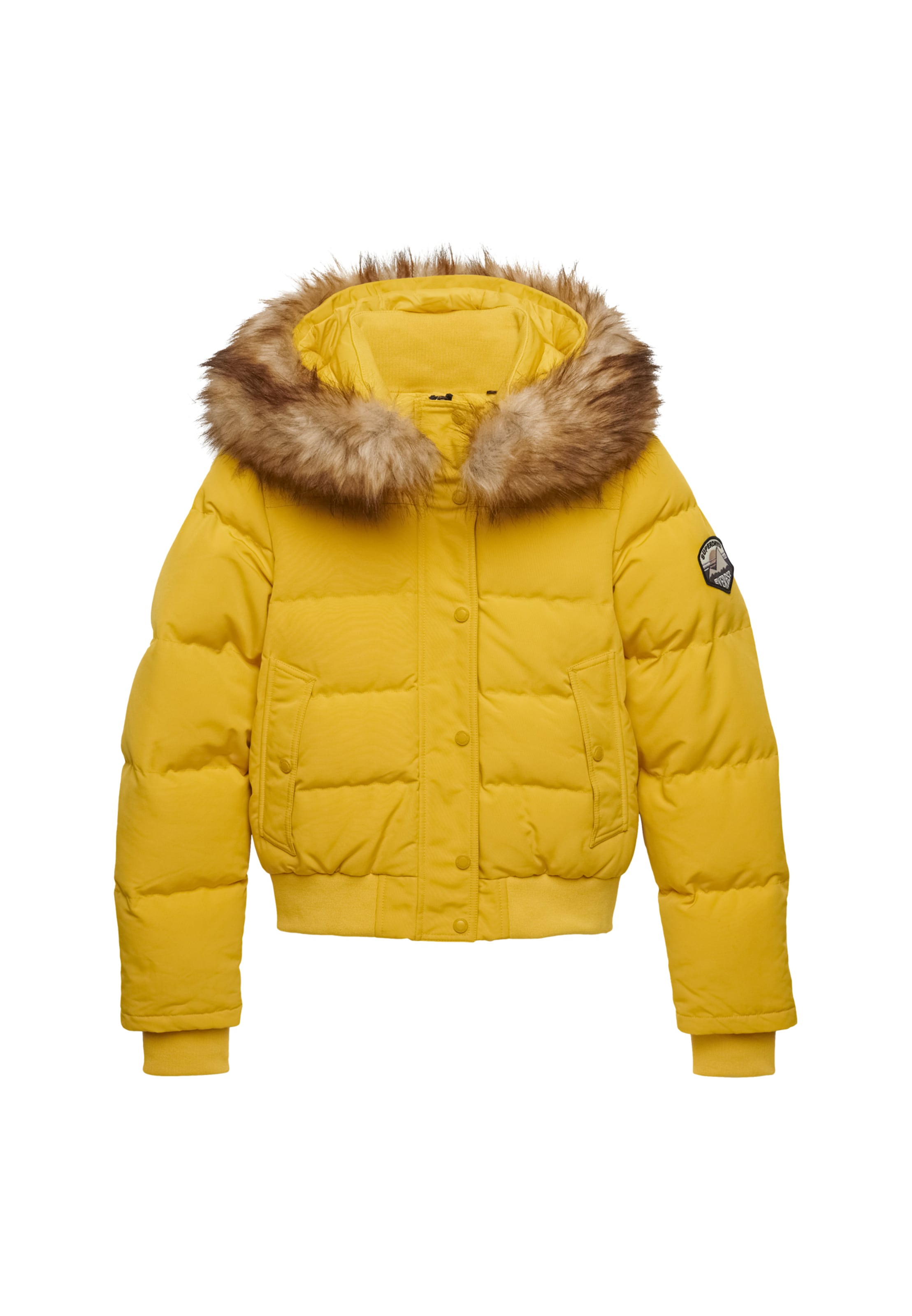 Superdry Jacke 'Everest' in braun / gelb, Produktansicht