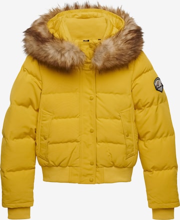 Superdry Tussenjas 'Everest' in Geel: voorkant