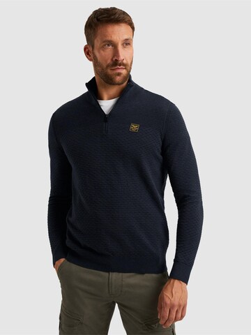 PME Legend Pullover 'Pullover with half zipper'‌‌‌‌‌‌‌‌‌ in Blau: Vorderseite