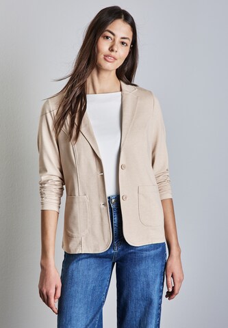 STREET ONE Basic Blazer in Beige: Vorderseite
