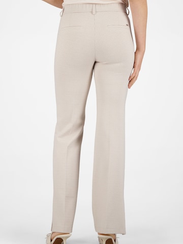 Gardeur Slim fit Trousers 'ZARIA3' in Beige