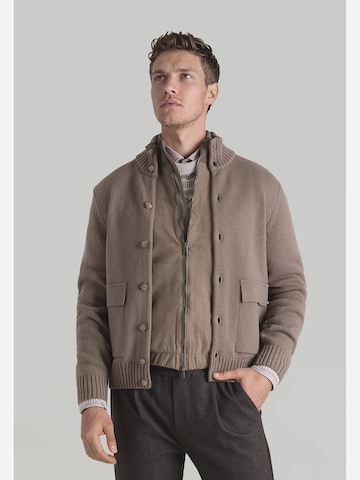 Vestes en maille MAERZ Muenchen en marron : devant