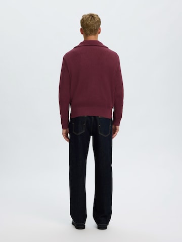 Pull-over 'SLHDRY' SELECTED en rouge
