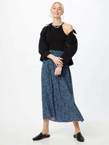 Kaffe Rok 'Barbara' in Blauw