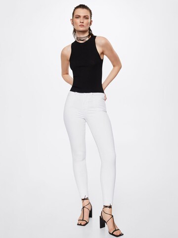 MANGO Skinny Jeans 'Anne' in White