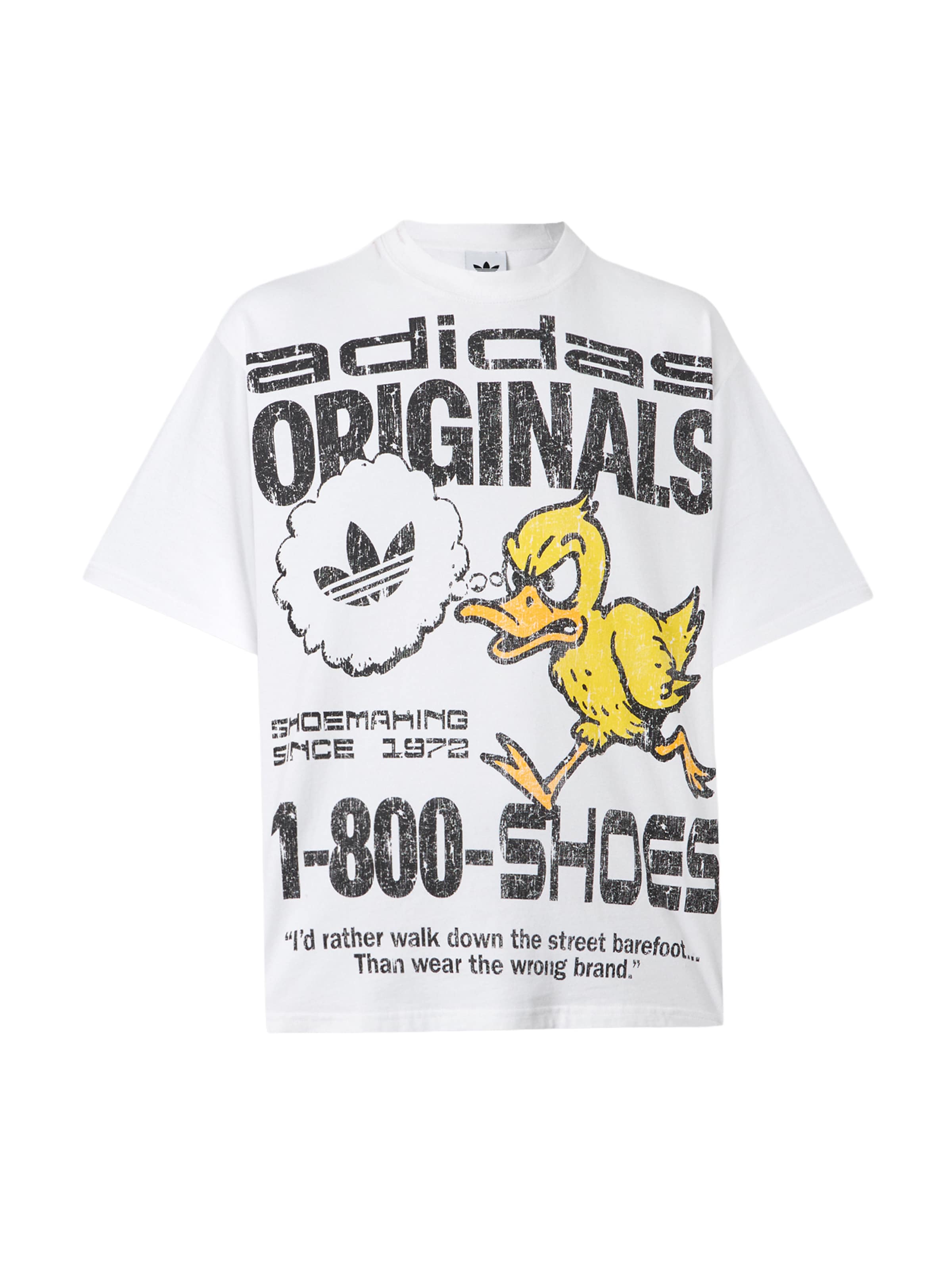 ADIDAS ORIGINALS Μπλουζάκι 'DUCK' σε λευκό: μπροστά