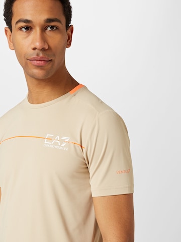 EA7 Emporio Armani Funkcionalna majica | bež barva