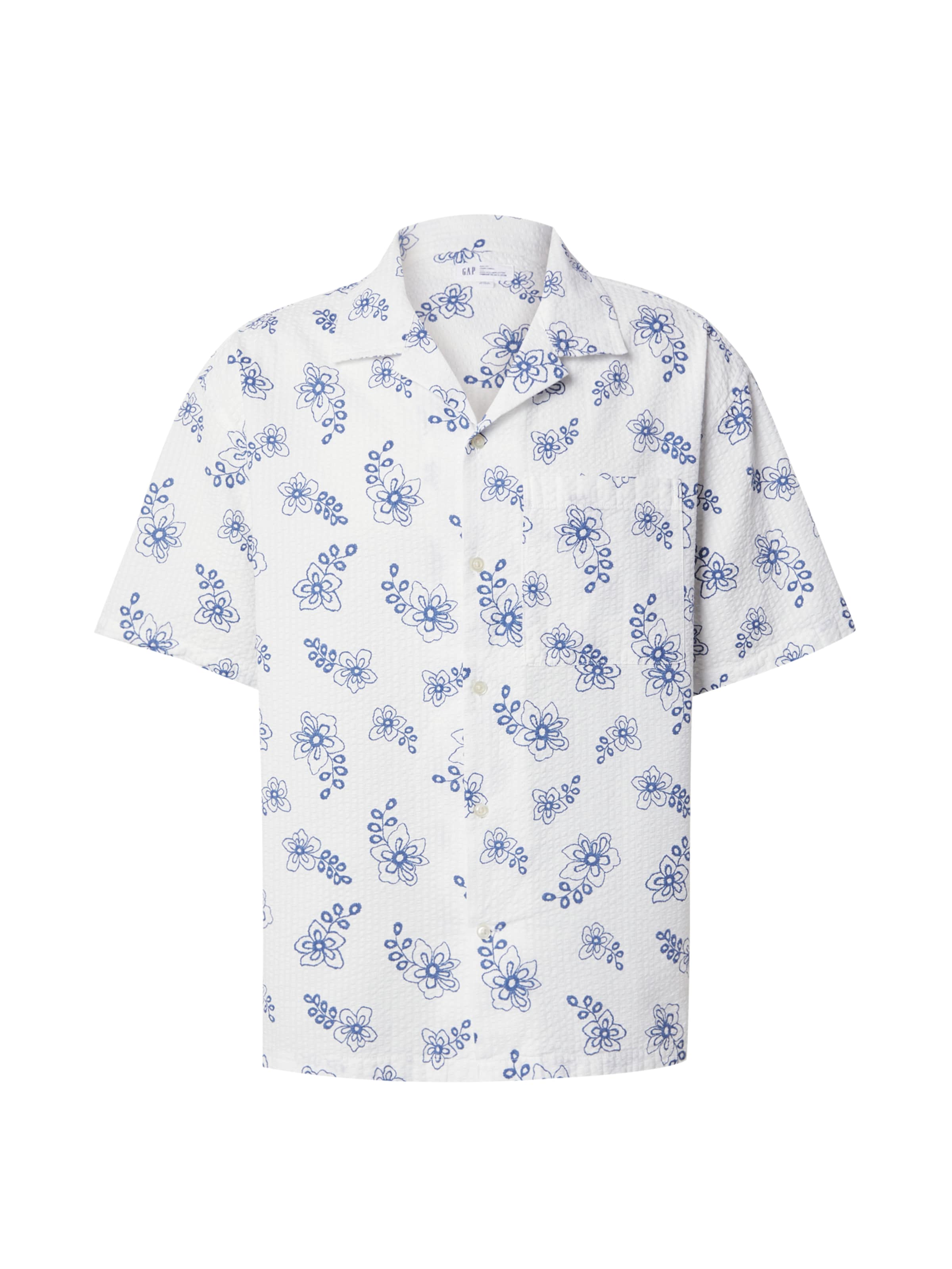 GAP Regular fit Πουκάμισο σε λευκό: μπροστά
