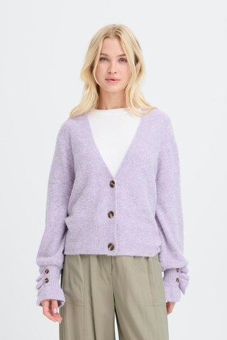 b.young Knit Cardigan 'BYOmea' in Purple: front