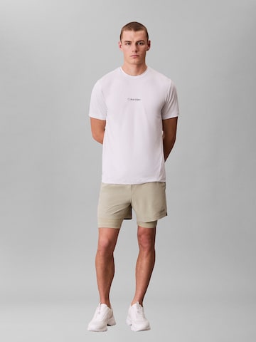 Regular Pantalon de sport Calvin Klein Sport en beige