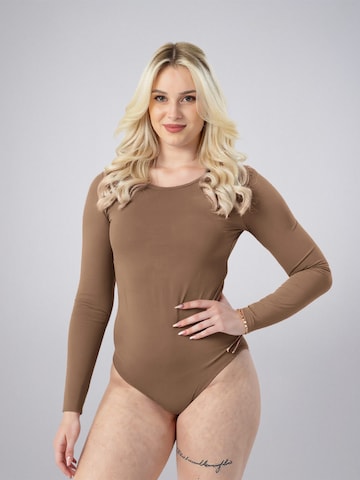 LEAFLETIC - Body 'Leafletic Women’s Bodysuit' en marrón: frente