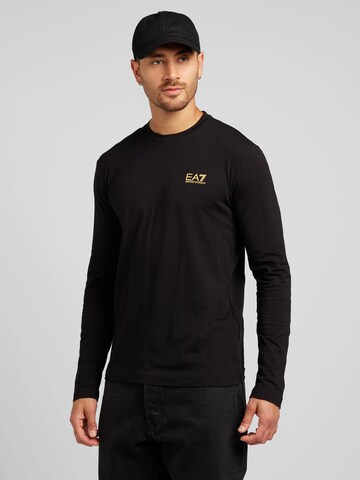 T-Shirt EA7 Emporio Armani en noir : devant