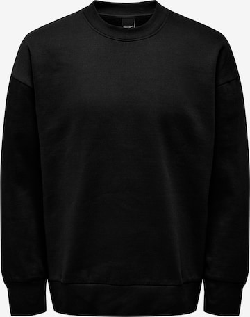 Only & Sons - Sweatshirt 'Dan' em preto: frente