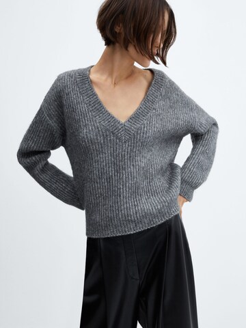 MANGO Sweater 'ROCHI' in Grey: front