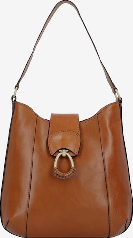 The Bridge Shoulder Bag 'Erica' in Brown: front