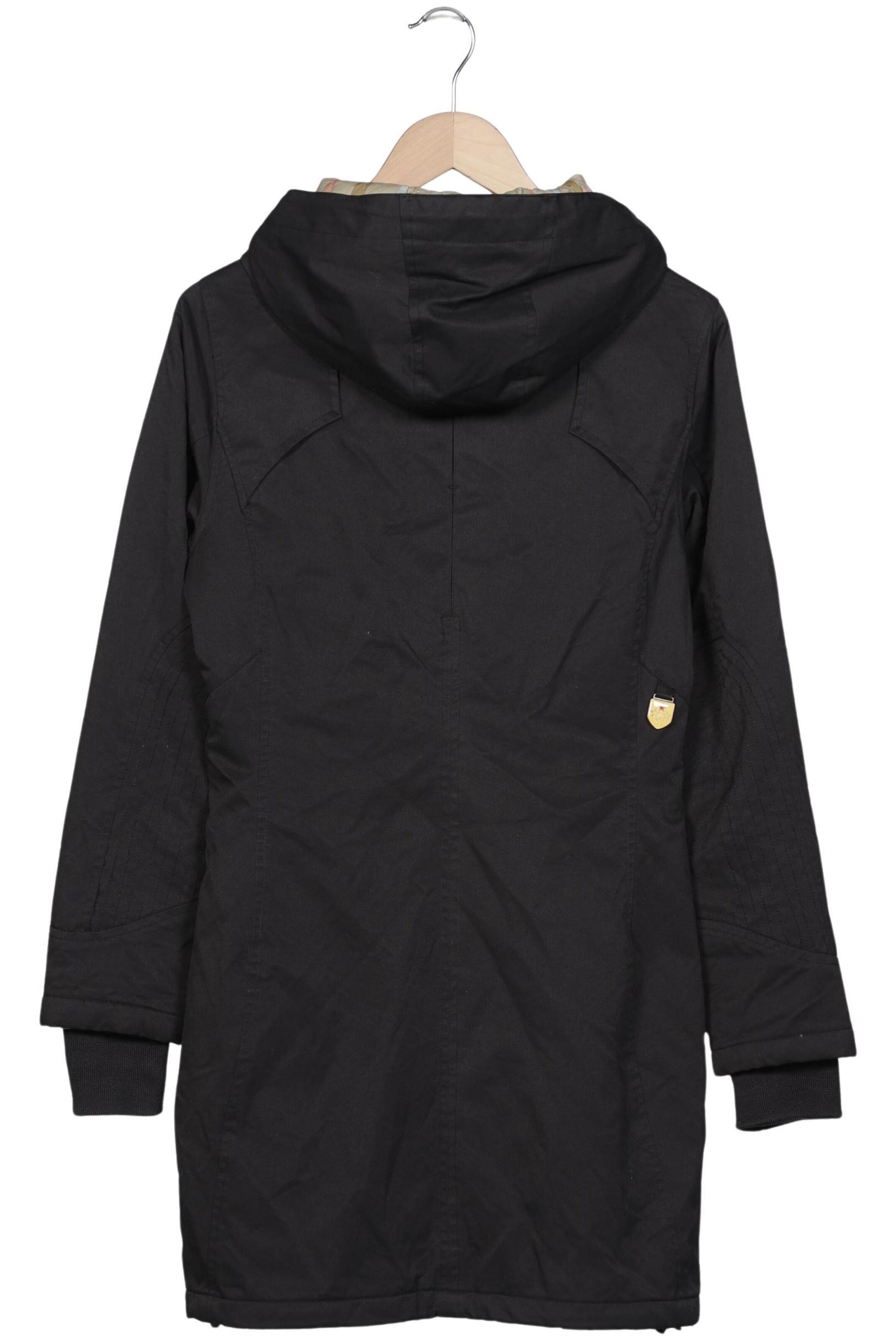 Zimtstern Mantel S in Schwarz