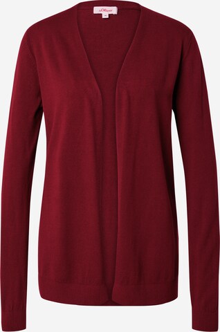 s.Oliver Knit Cardigan in Red: front