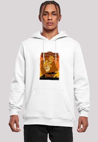 F4NT4STIC Sweatshirt 'Disney King Simba and Mufasa' in Wit: voorkant
