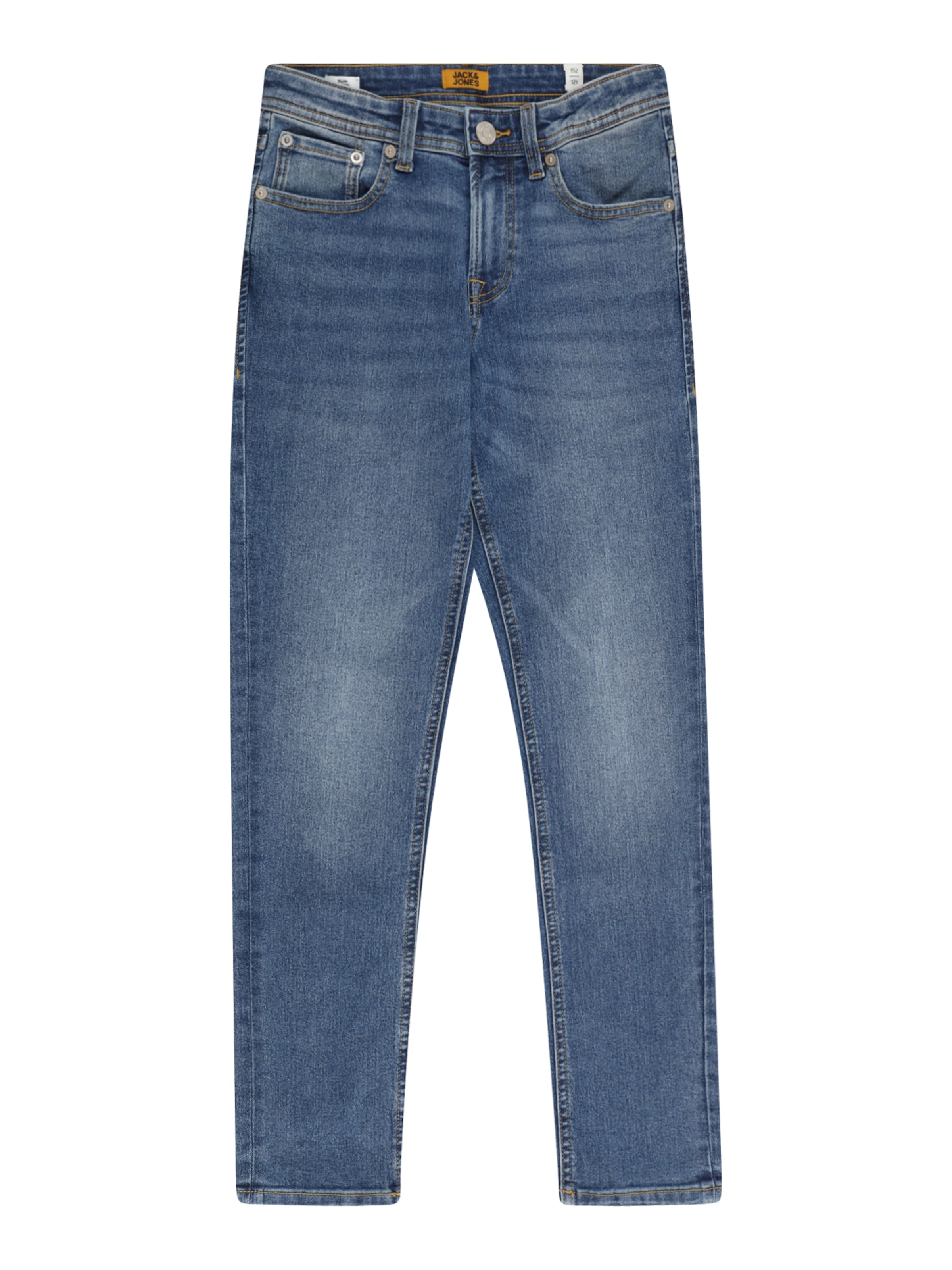 Jack & Jones Junior - Slimfit Calças de ganga 'JJIGlenn JJOriginal' em azul: frente