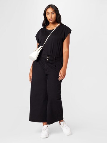 Dorothy Perkins Curve Wide leg Τζιν σε μαύρο