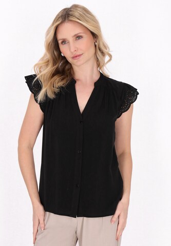 Camicia da donna 'Fashion Look' di Usha in nero: frontale