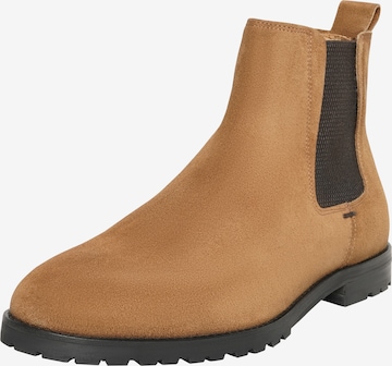 Henry Stevens Chelsea boots 'Wallace CB' in Bruin: voorkant