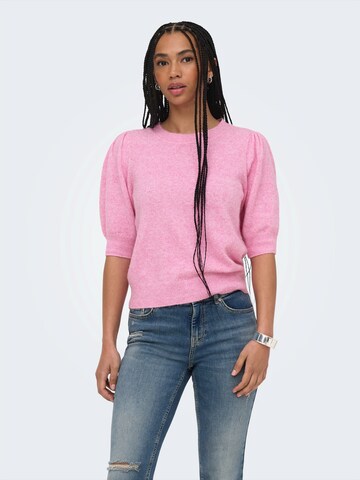 Pull-over 'ONLRica' ONLY en rose : devant