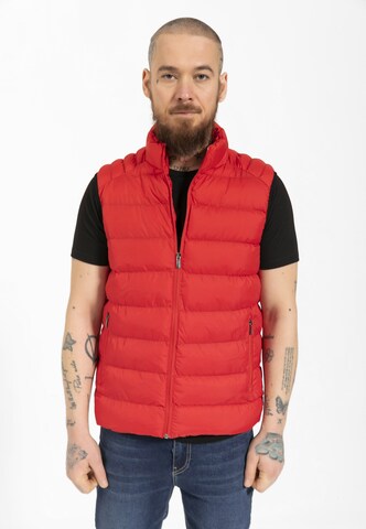 Gilet Jimmy Sanders en rouge : devant