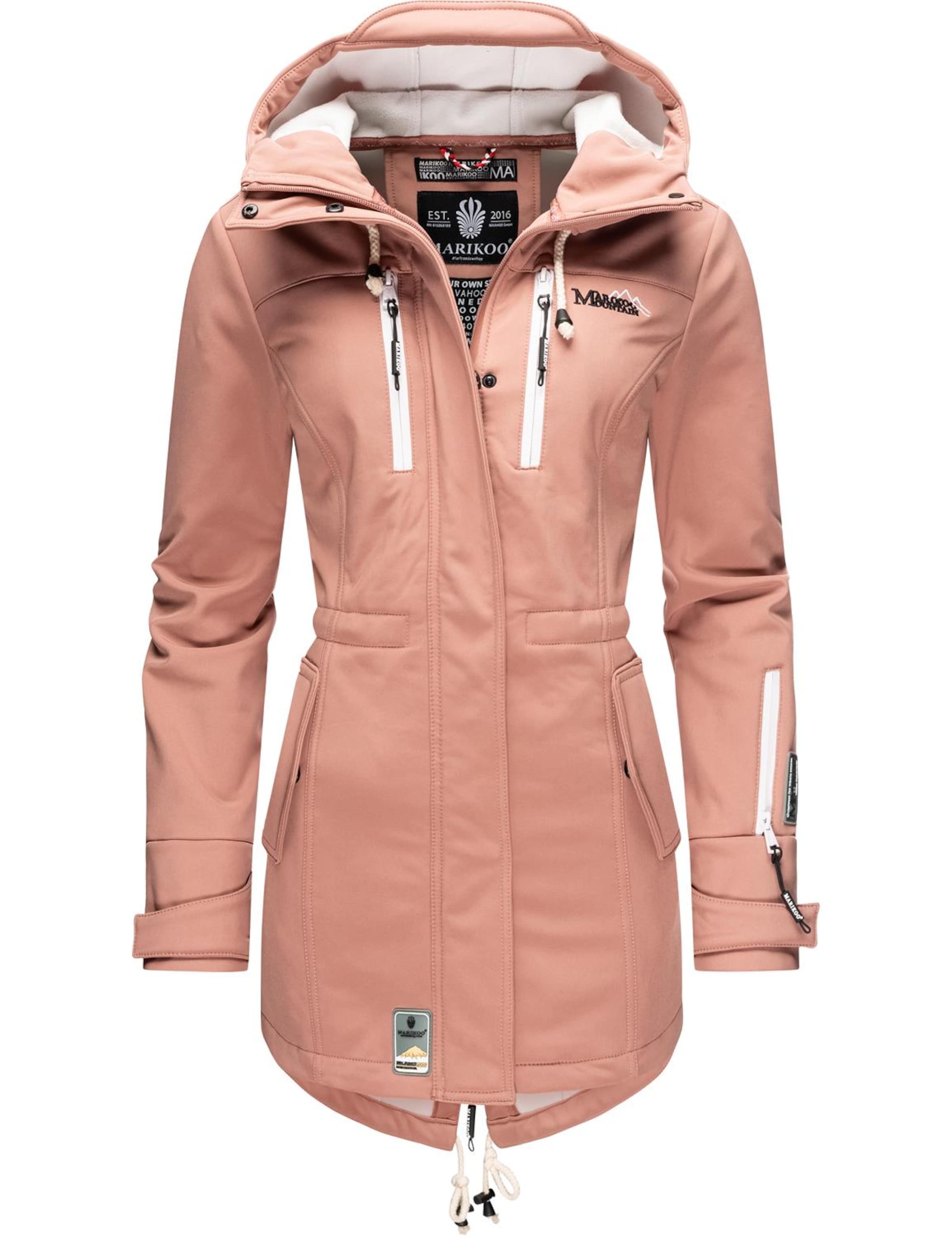 MARIKOO Raincoat 'Zimtzicke' in Pink: front