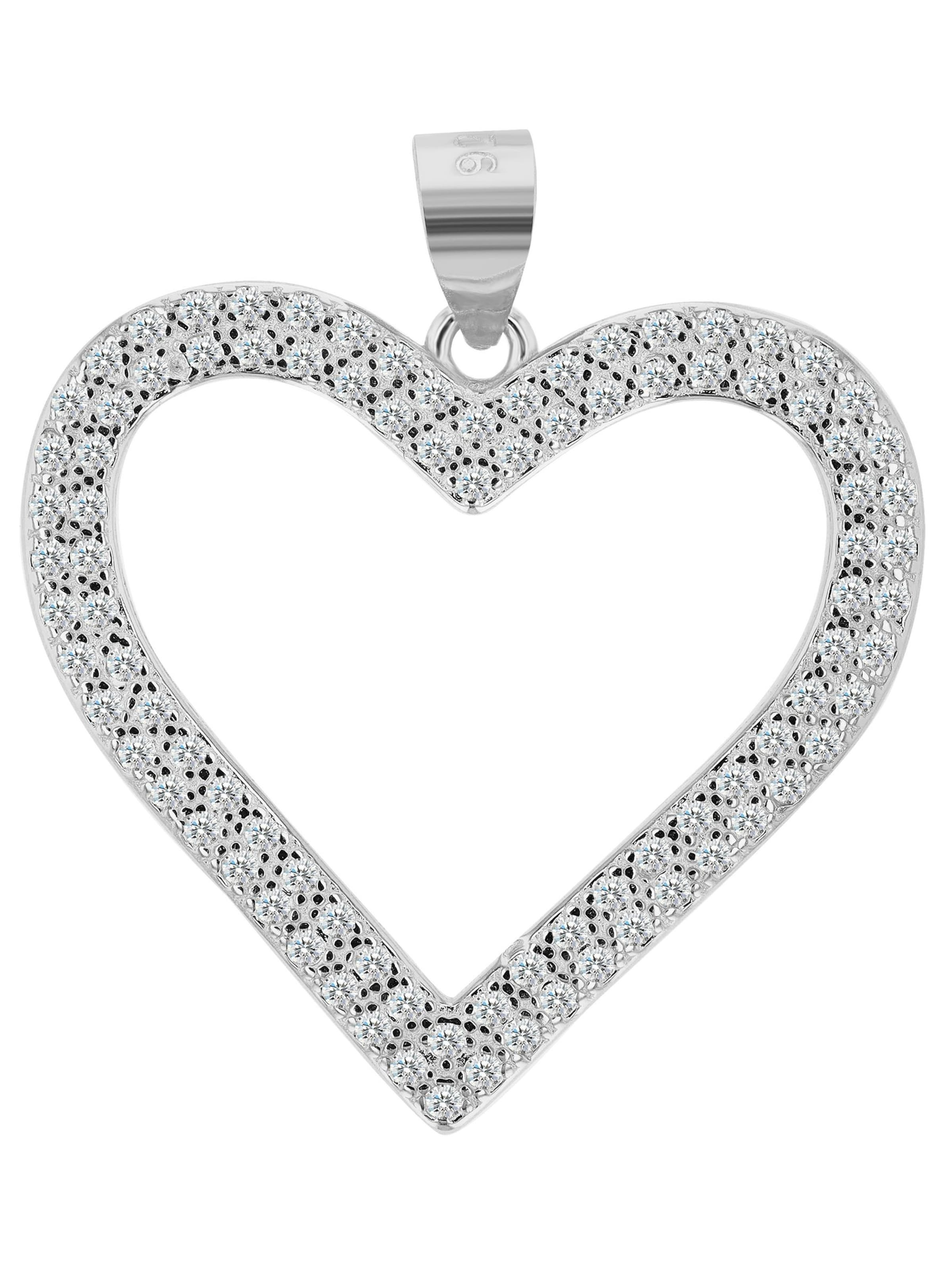 Akzent Pendant 'Yeona, 925 Sterlingsilber, langlebig' in Silver: front