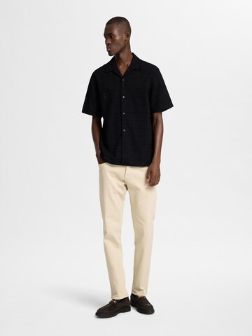 SELECTED HOMME Comfort fit Overhemd 'Jax' in Zwart