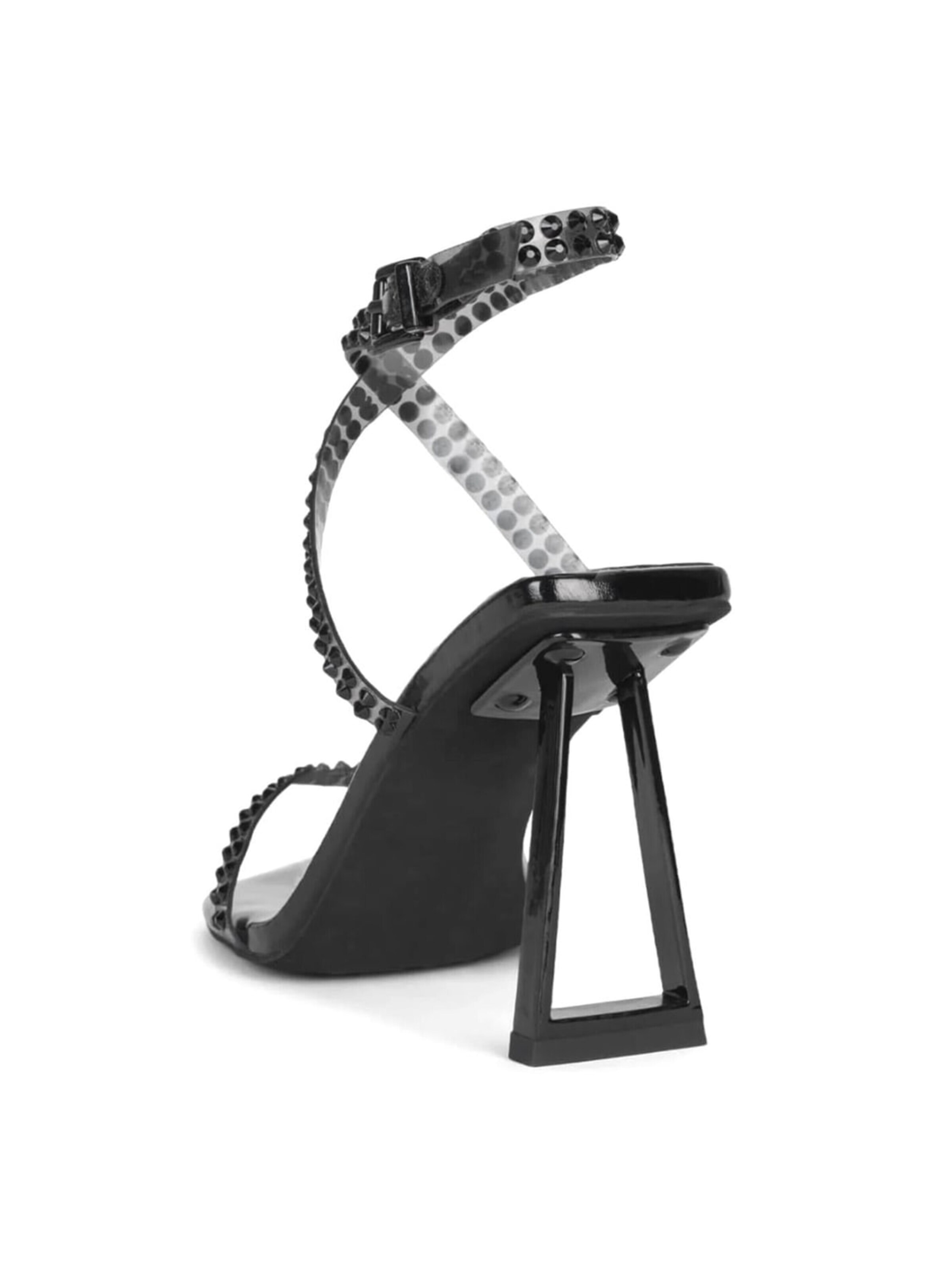 Jeffrey Campbell Sandały 'W' Favored Black Sandals' w kolorze czarny