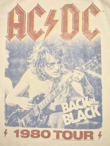AC/DC Koszulka 'AC/DC Back In Black Angus Solo T-Shirt' w kolorze biały
