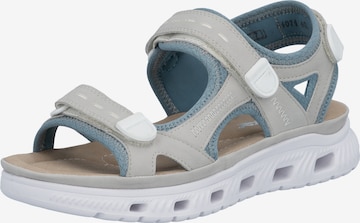 Sandales de randonnée Rieker Sport en gris : devant