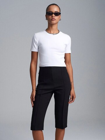 Dilvin Slim fit Pleated Pants in Black