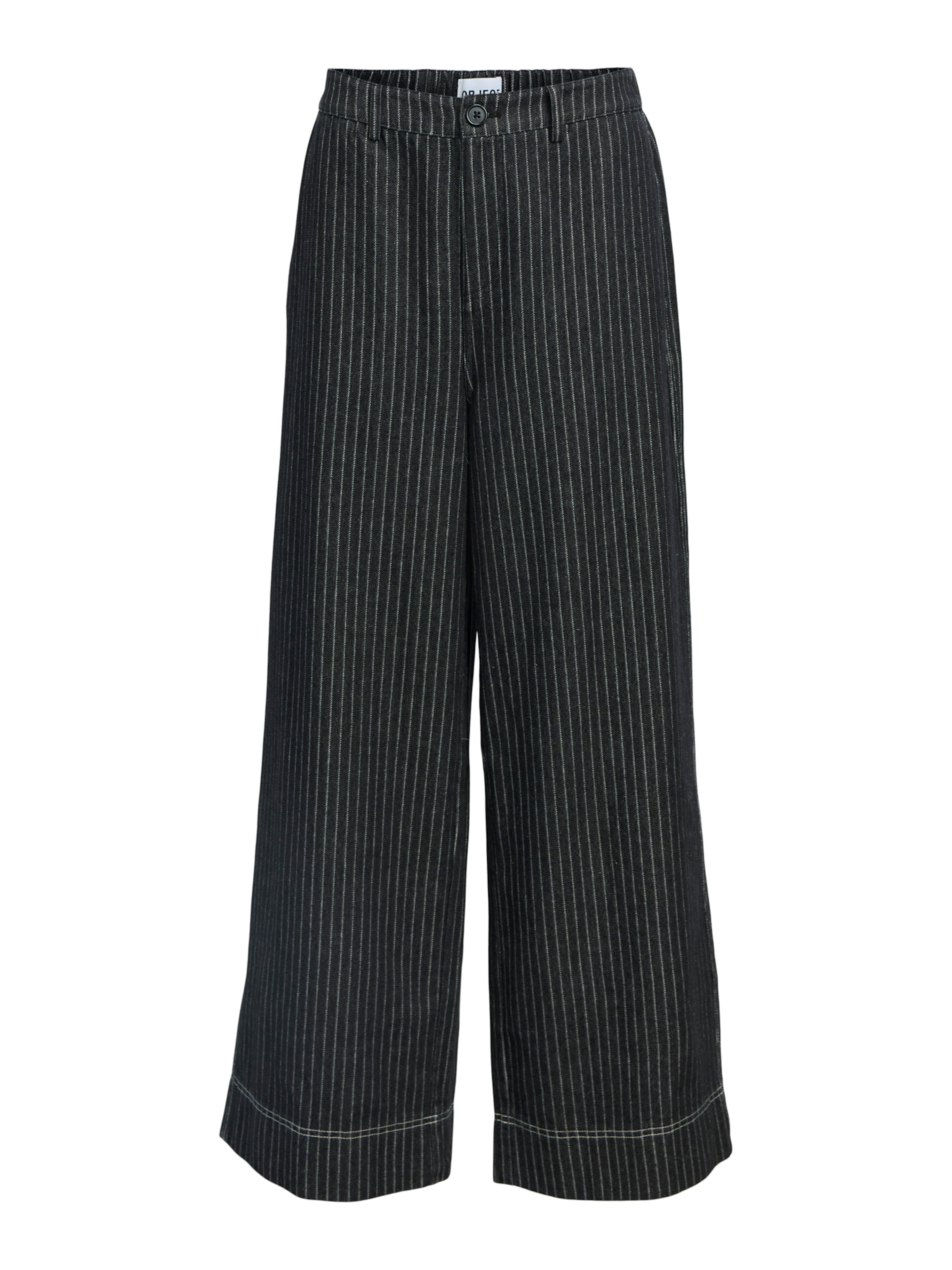 OBJECT Wide leg Παντελόνι 'AMY' σε μαύρο: μπροστά