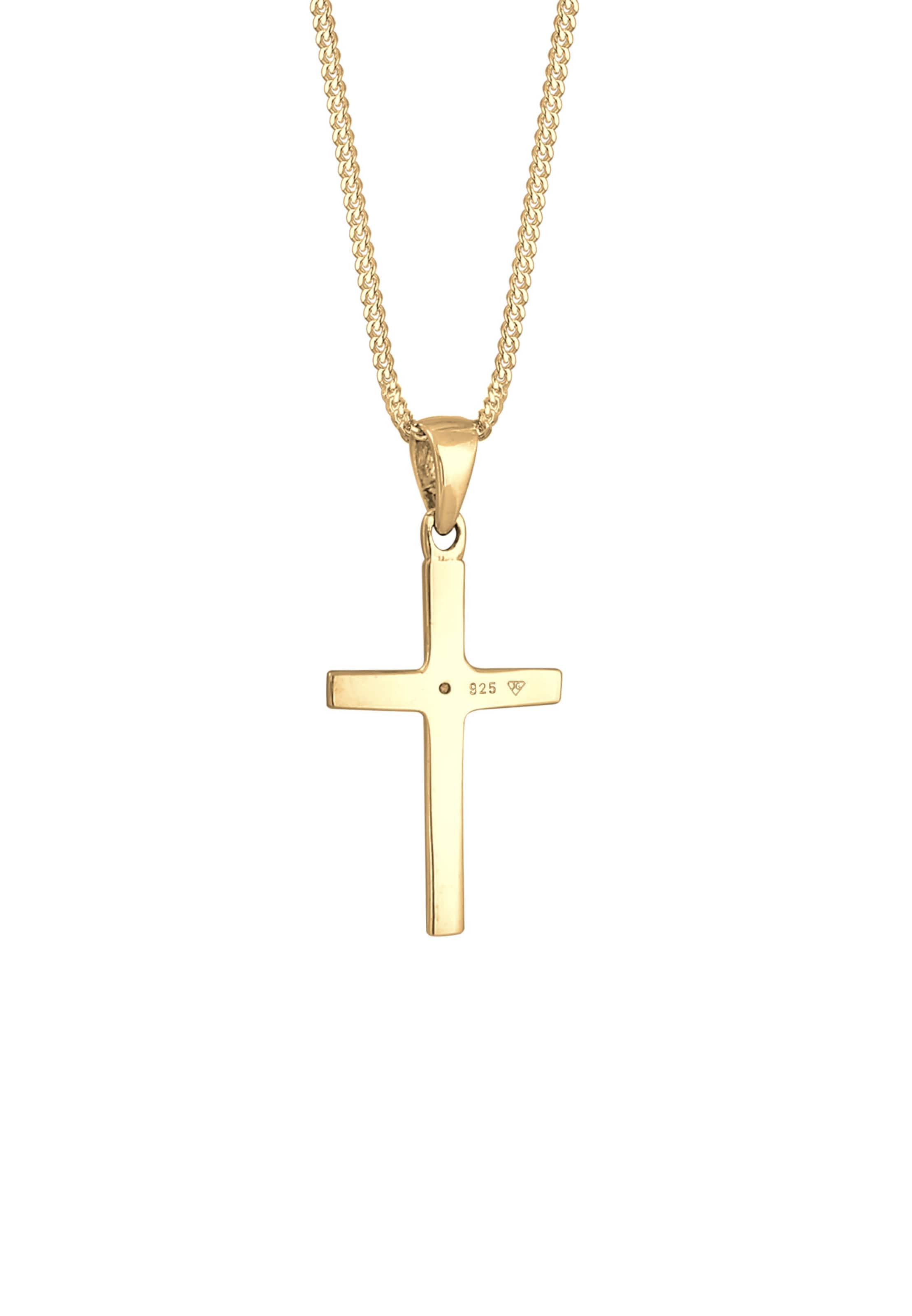Elli DIAMONDS Kette 'Kreuz' in Gold