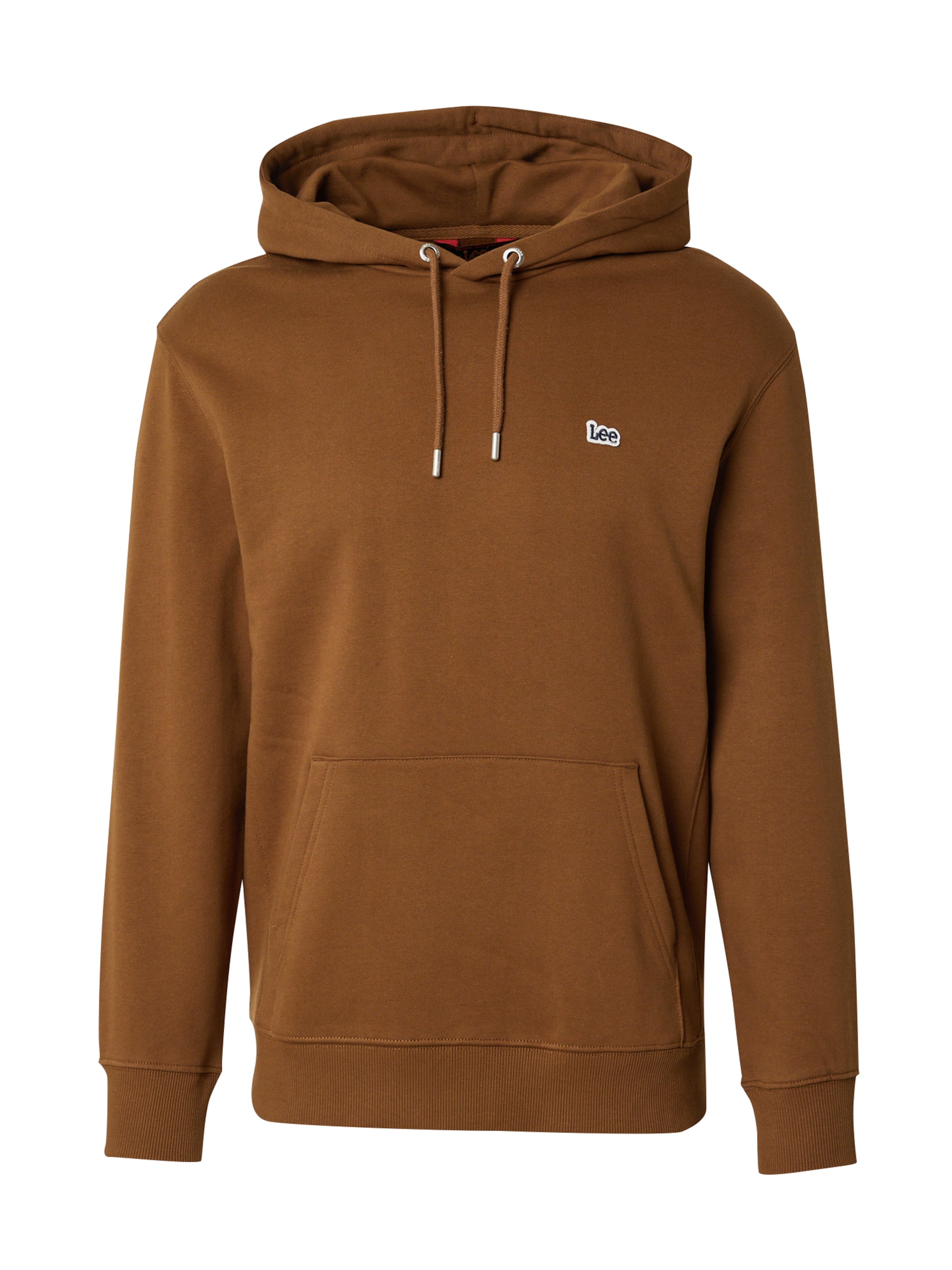 Bluză de molton de la Lee pe maro: față