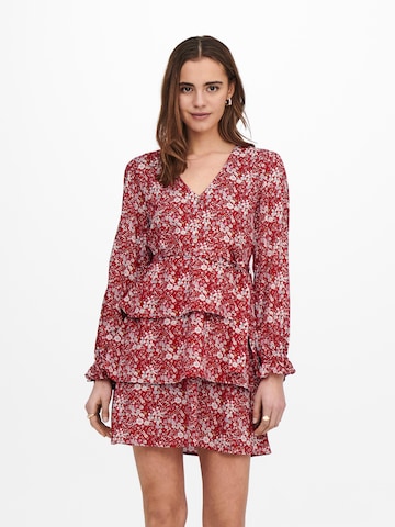 Robe 'ALMA' ONLY en rouge : devant