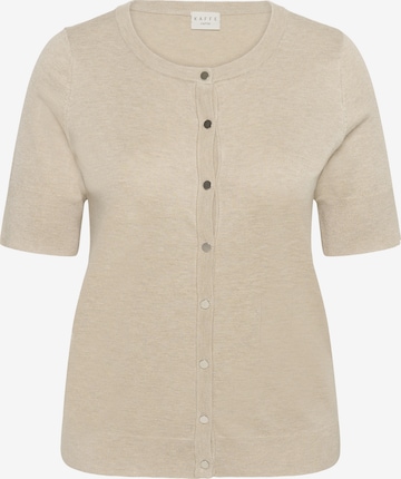 KAFFE CURVE Cardigan 'KClizzy' i beige: forside
