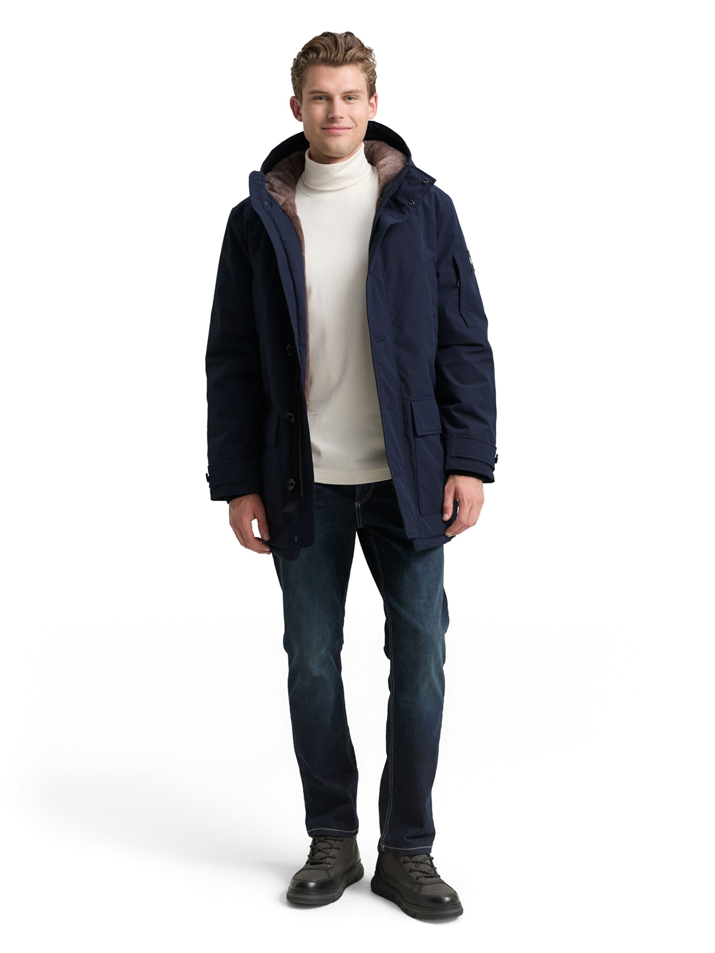 TOM TAILOR Winterparka in Blau