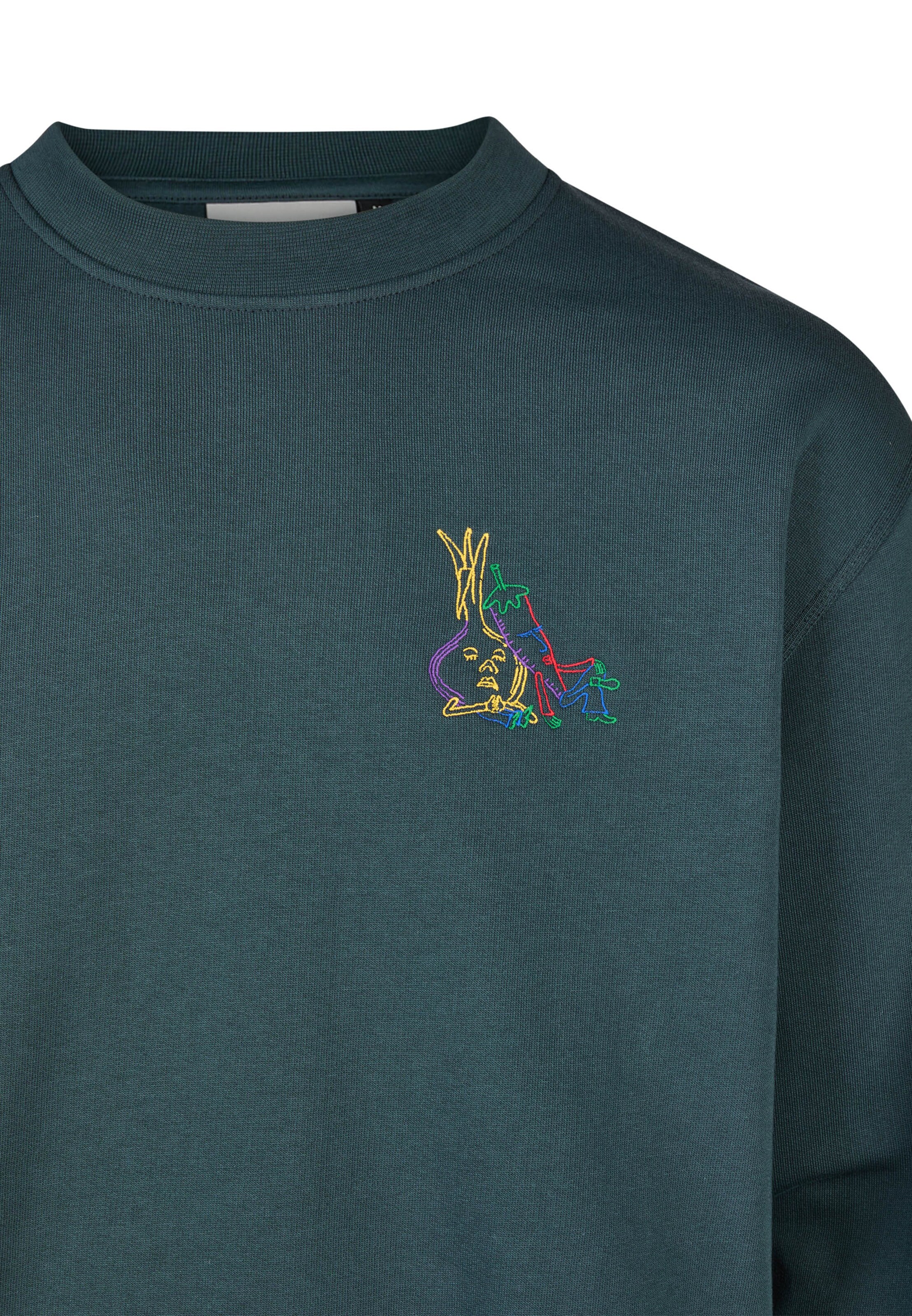 Cleptomanicx Sweatshirt 'Veggies' in Grün