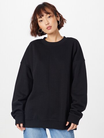 Sweat-shirt WEEKDAY en noir : devant